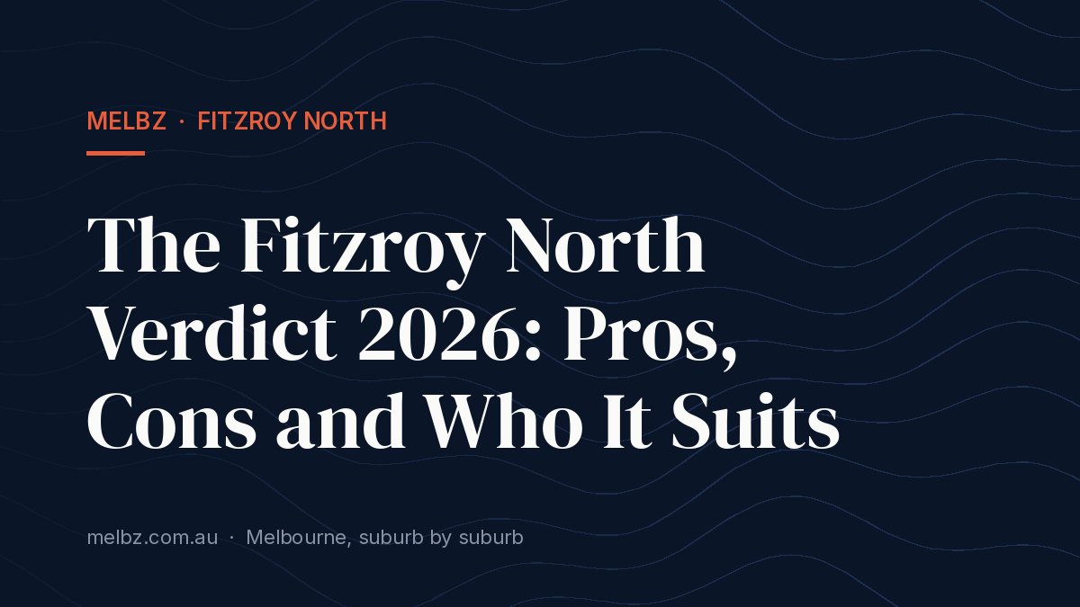 Title card: The Fitzroy North Verdict 2026: Pros, Cons and Who It Suits