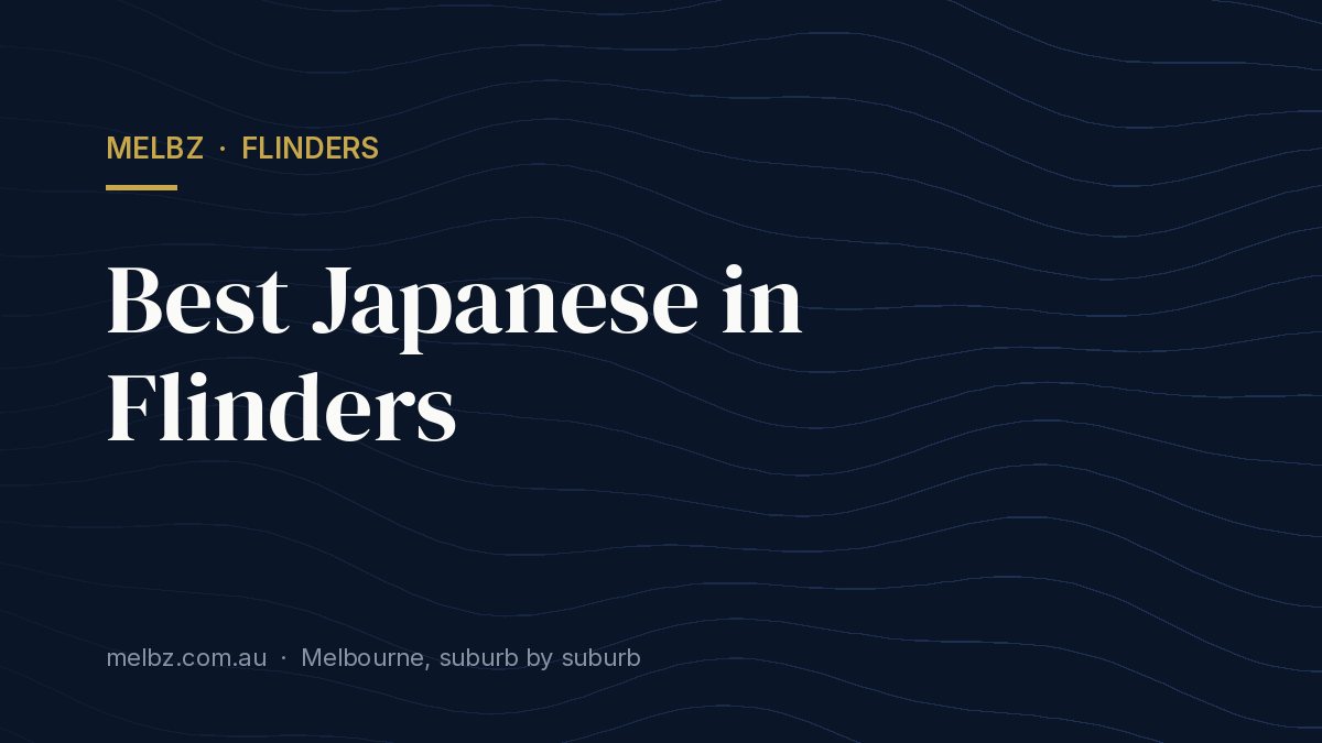 Title card: Best Japanese in Flinders