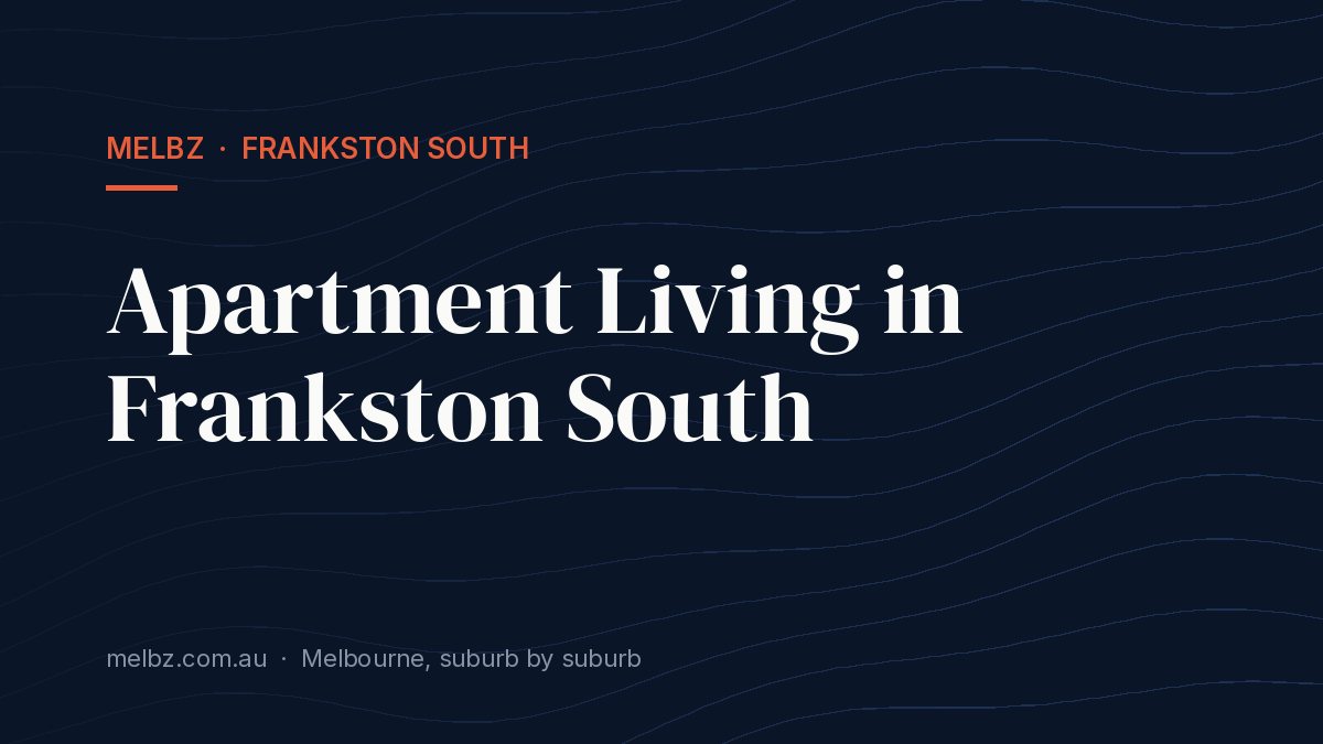 Title card: Apartment Living in Frankston South