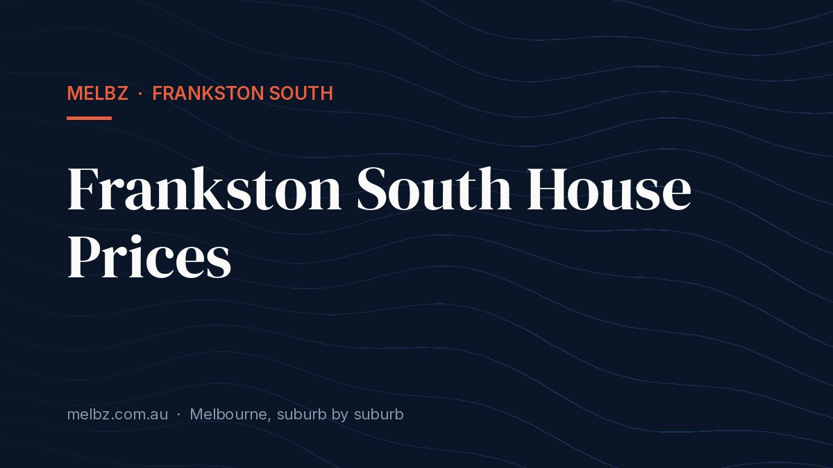 Title card: Frankston South House Prices