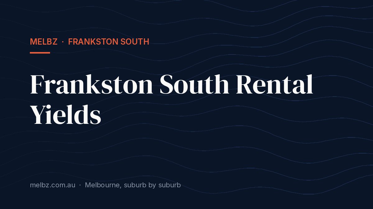 Title card: Frankston South Rental Yields