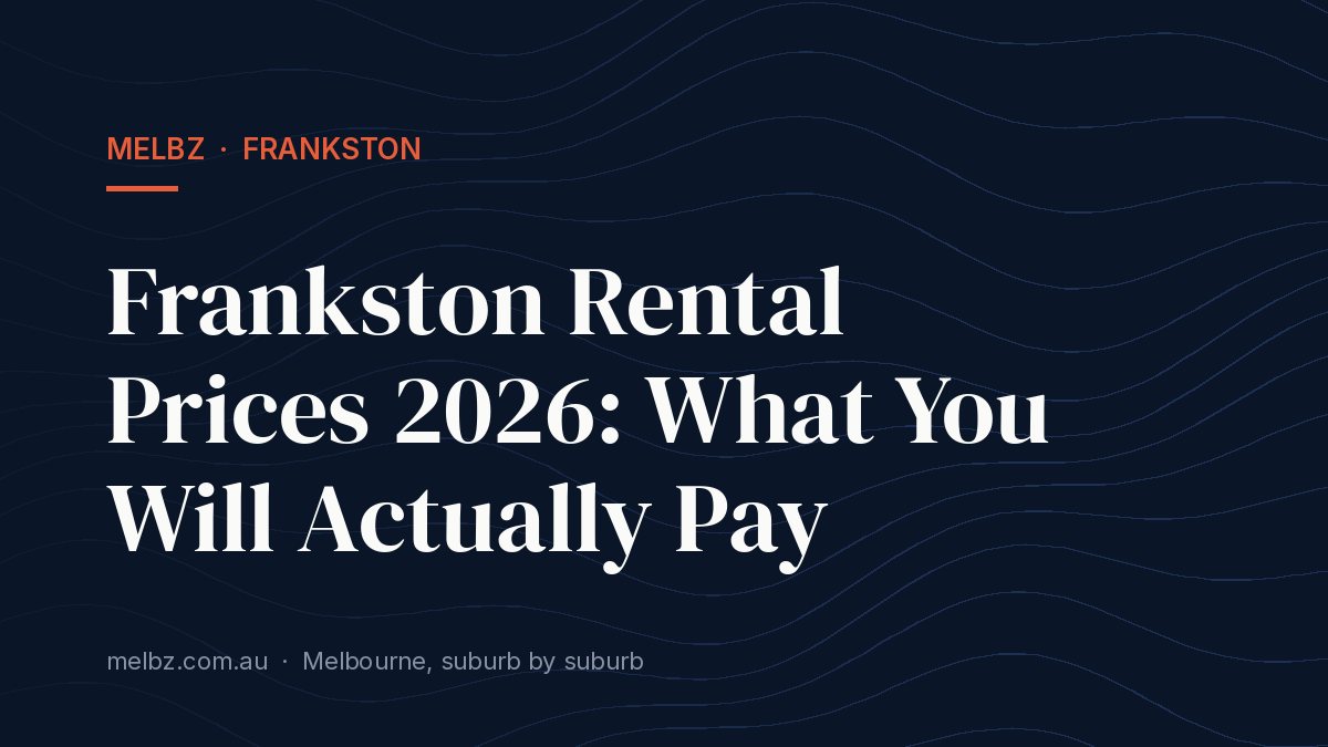 Title card: Frankston Rental Prices 2026: What You Will Actually Pay