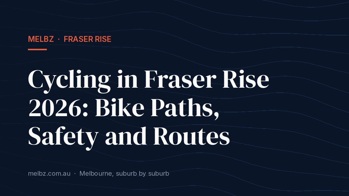 Title card: Cycling in Fraser Rise 2026: Bike Paths, Safety and Routes