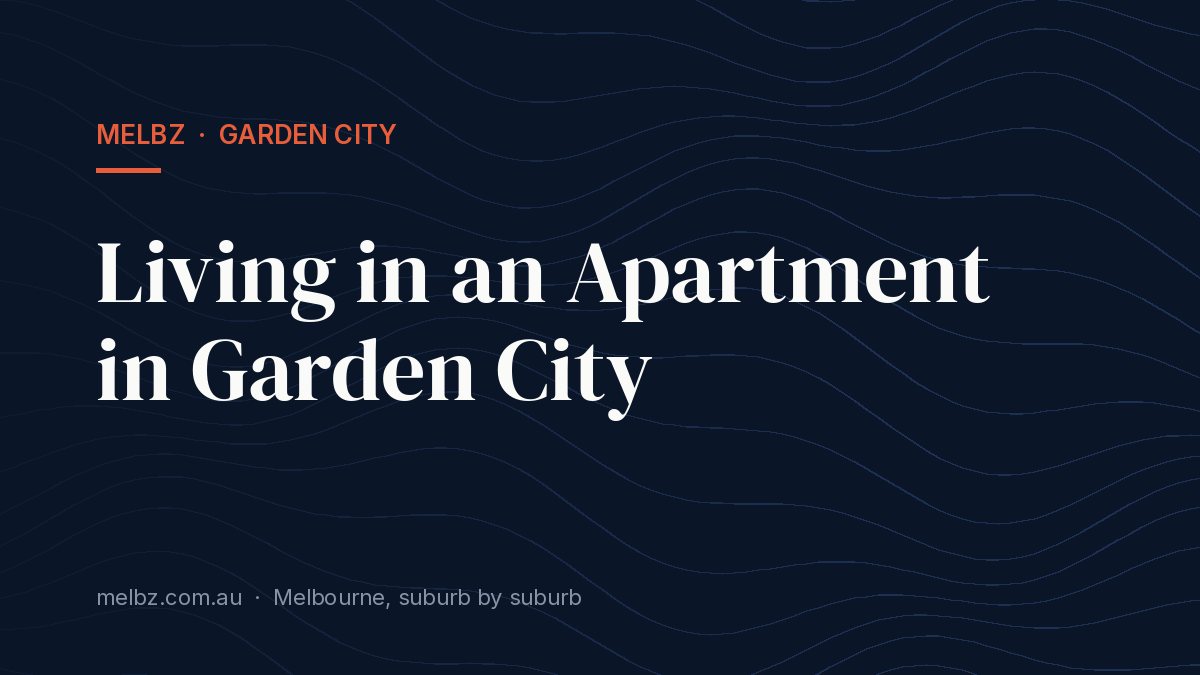 Title card: Living in an Apartment in Garden City