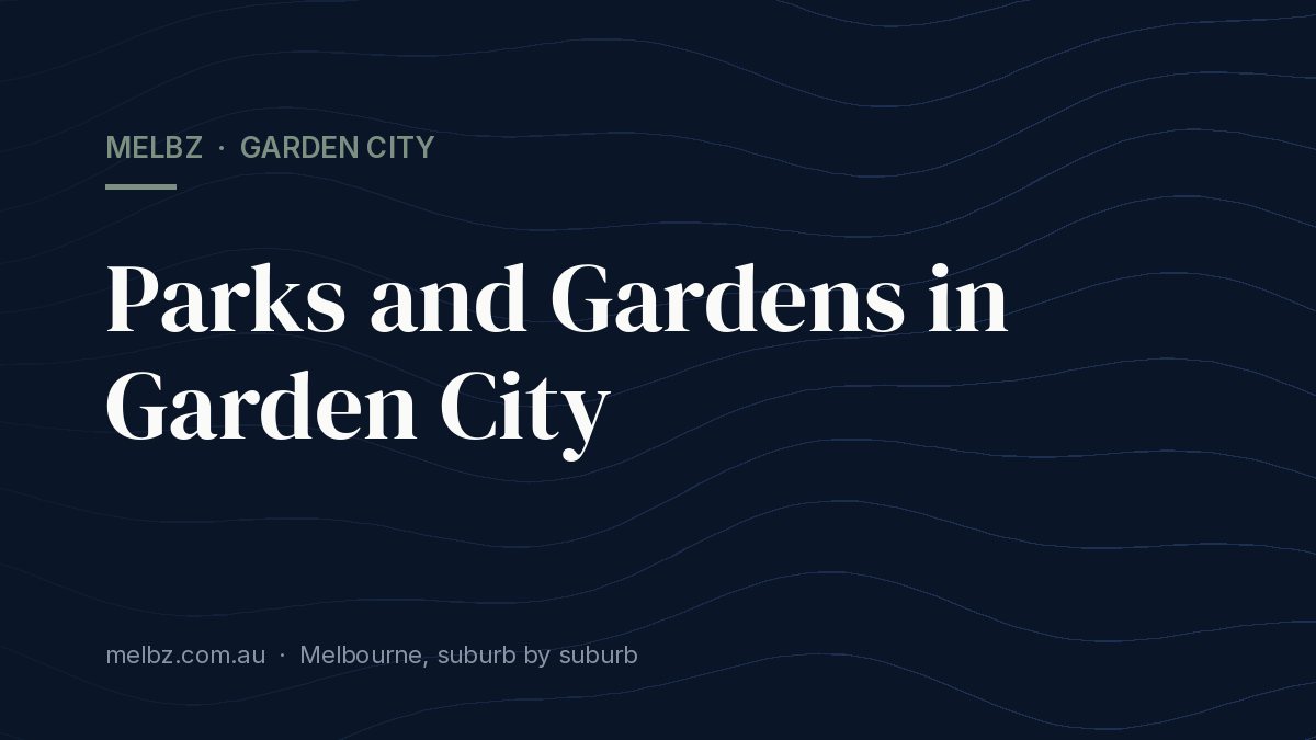 Title card: Parks and Gardens in Garden City