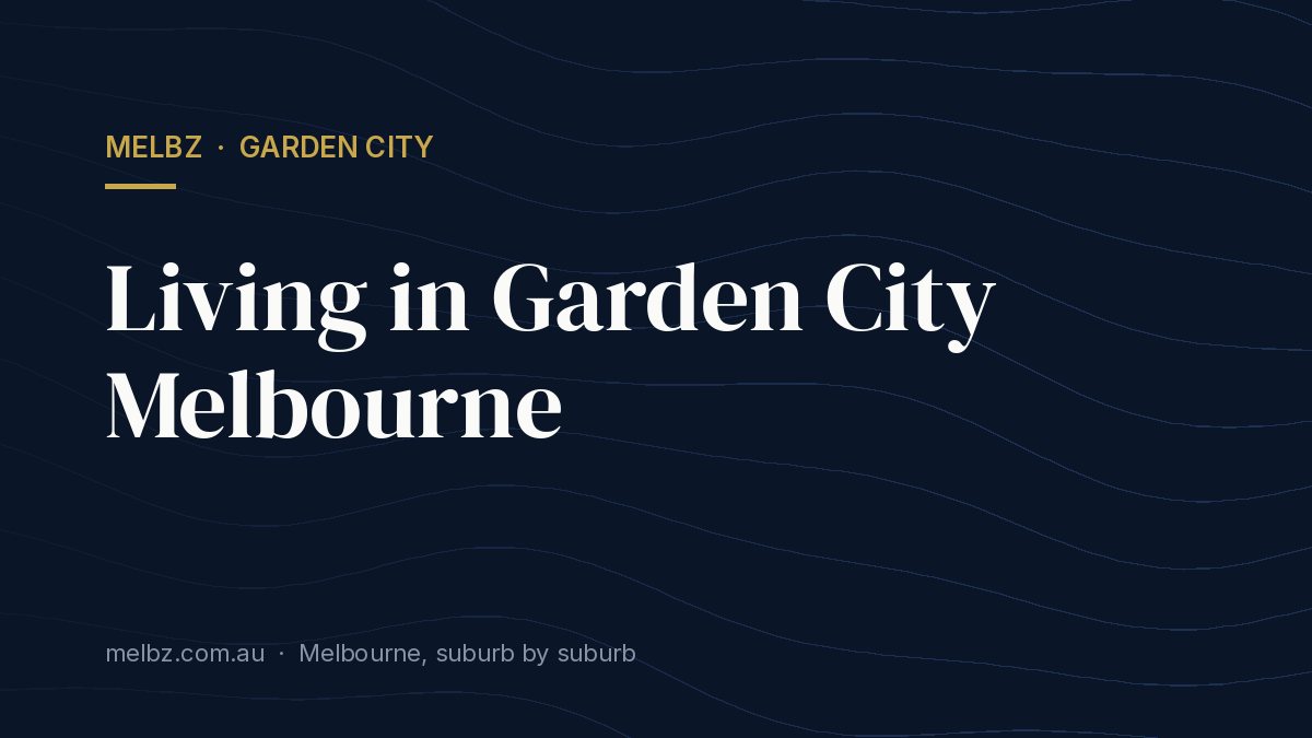 Title card: Living in Garden City Melbourne