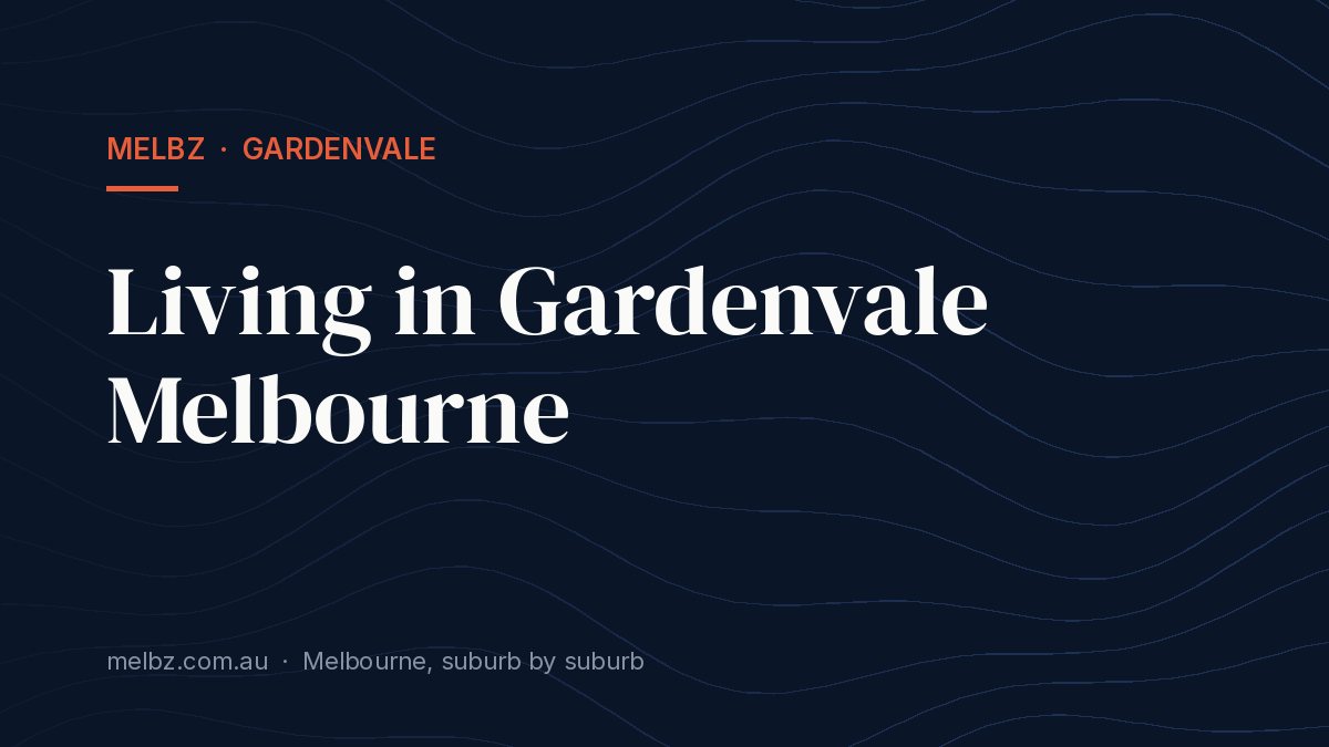 Title card: Living in Gardenvale Melbourne