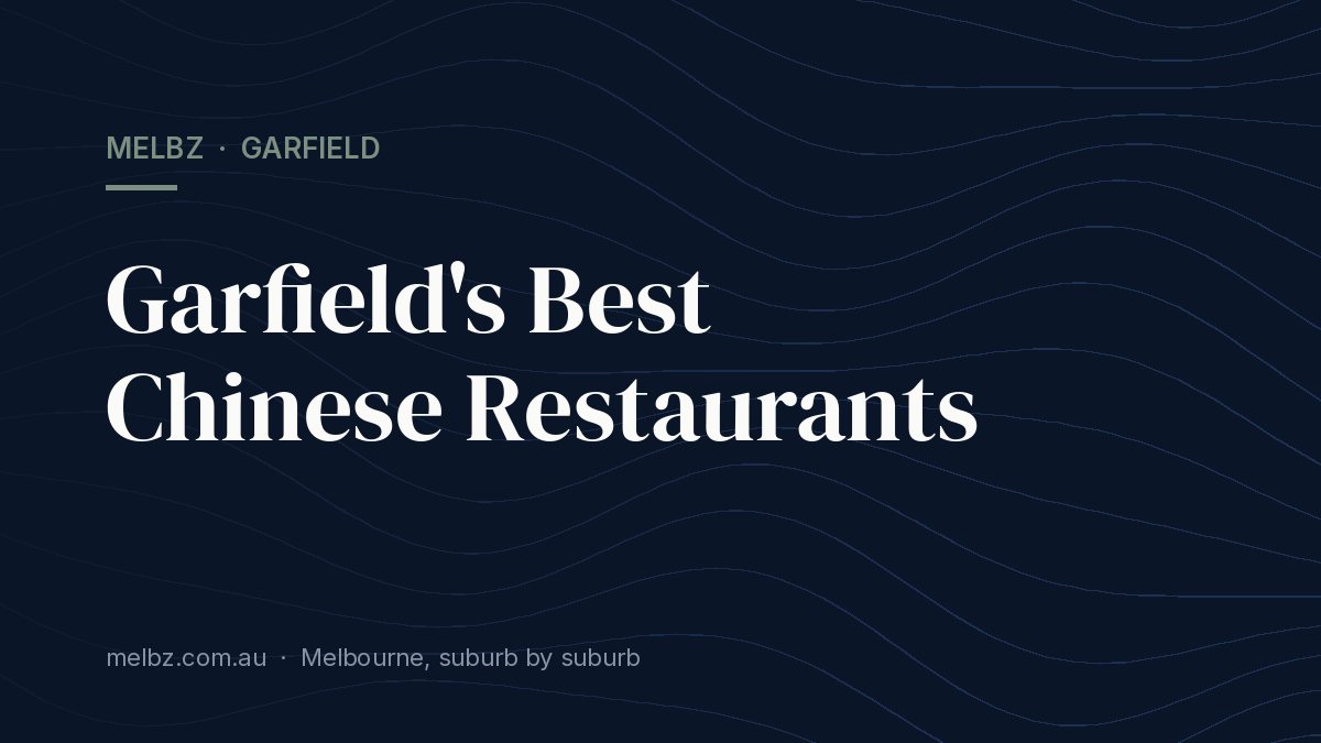 Title card: Garfield's Best Chinese Restaurants