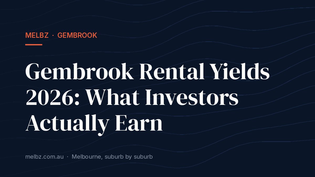 Title card: Gembrook Rental Yields 2026: What Investors Actually Earn