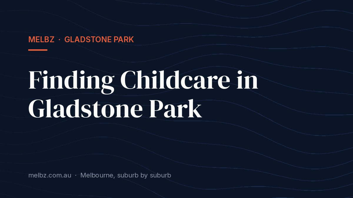 Title card: Finding Childcare in Gladstone Park