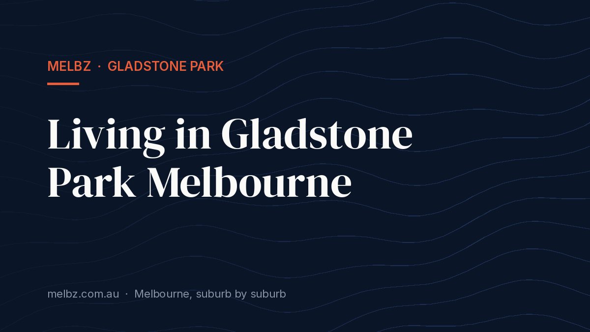 Title card: Living in Gladstone Park Melbourne