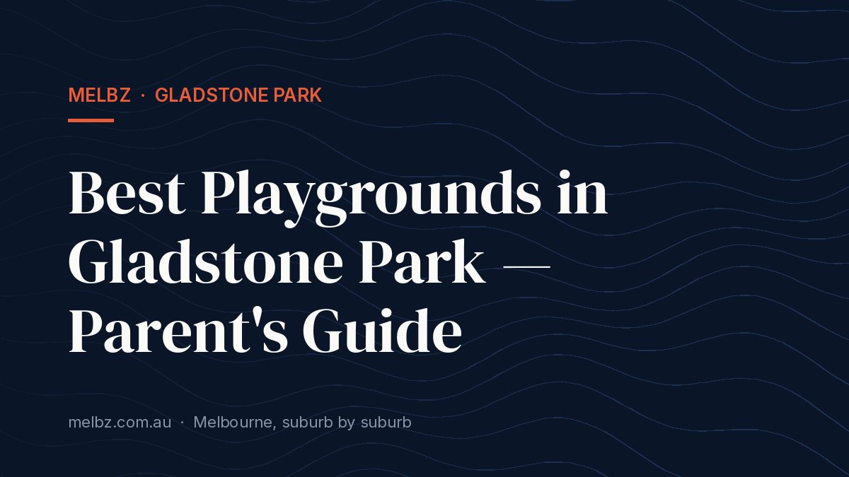 Title card: Best Playgrounds in Gladstone Park — Parent's Guide