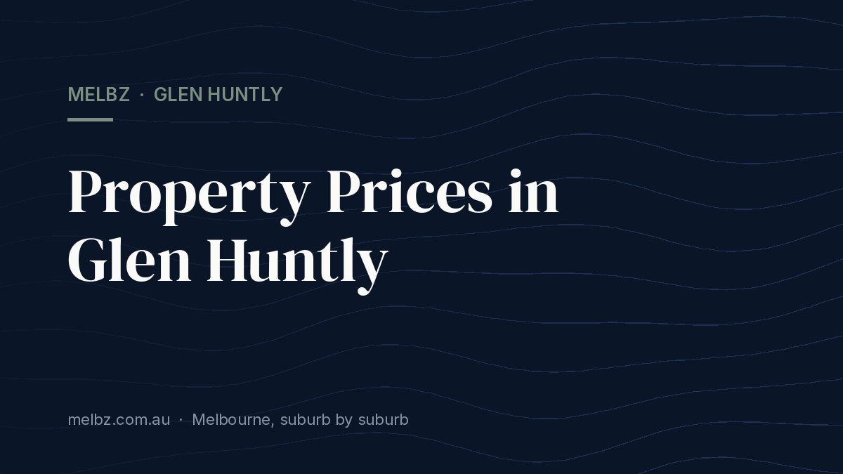 Title card: Property Prices in Glen Huntly