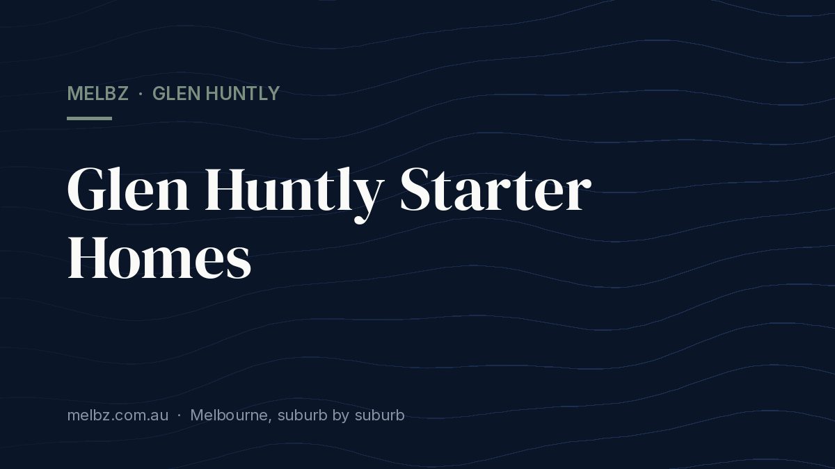Title card: Glen Huntly Starter Homes