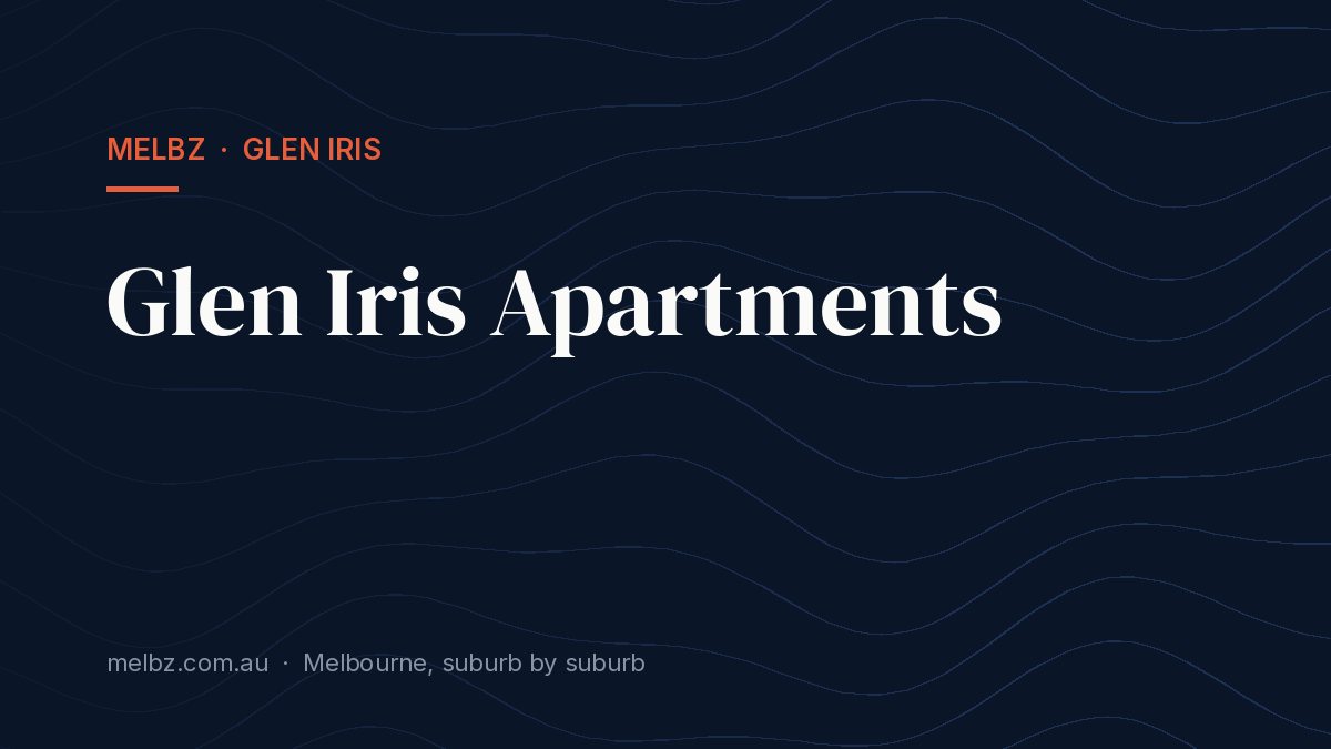Title card: Glen Iris Apartments