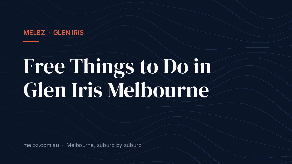 Title card: Free Things to Do in Glen Iris Melbourne