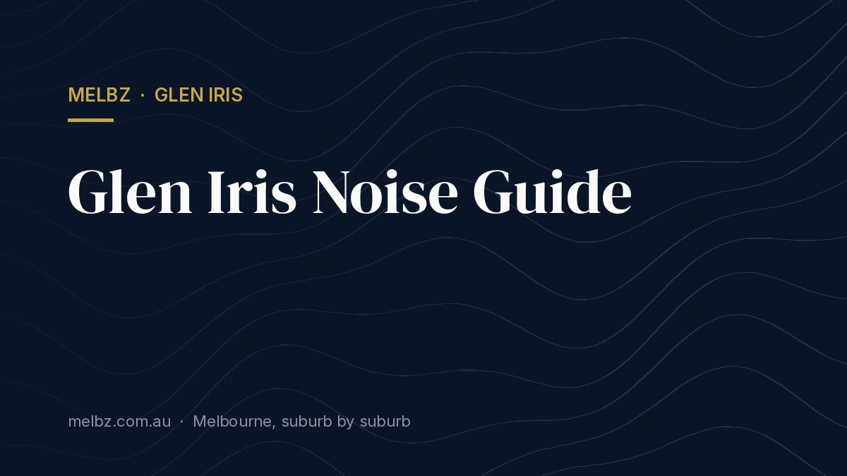 Title card: Glen Iris Noise Guide