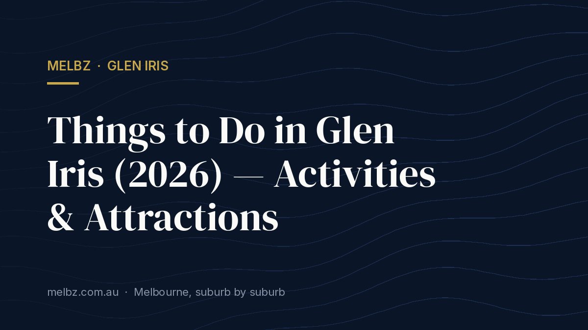 Title card: Things to Do in Glen Iris (2026) — Activities & Attractions