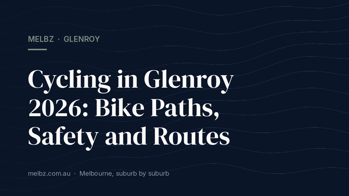 Title card: Cycling in Glenroy 2026: Bike Paths, Safety and Routes