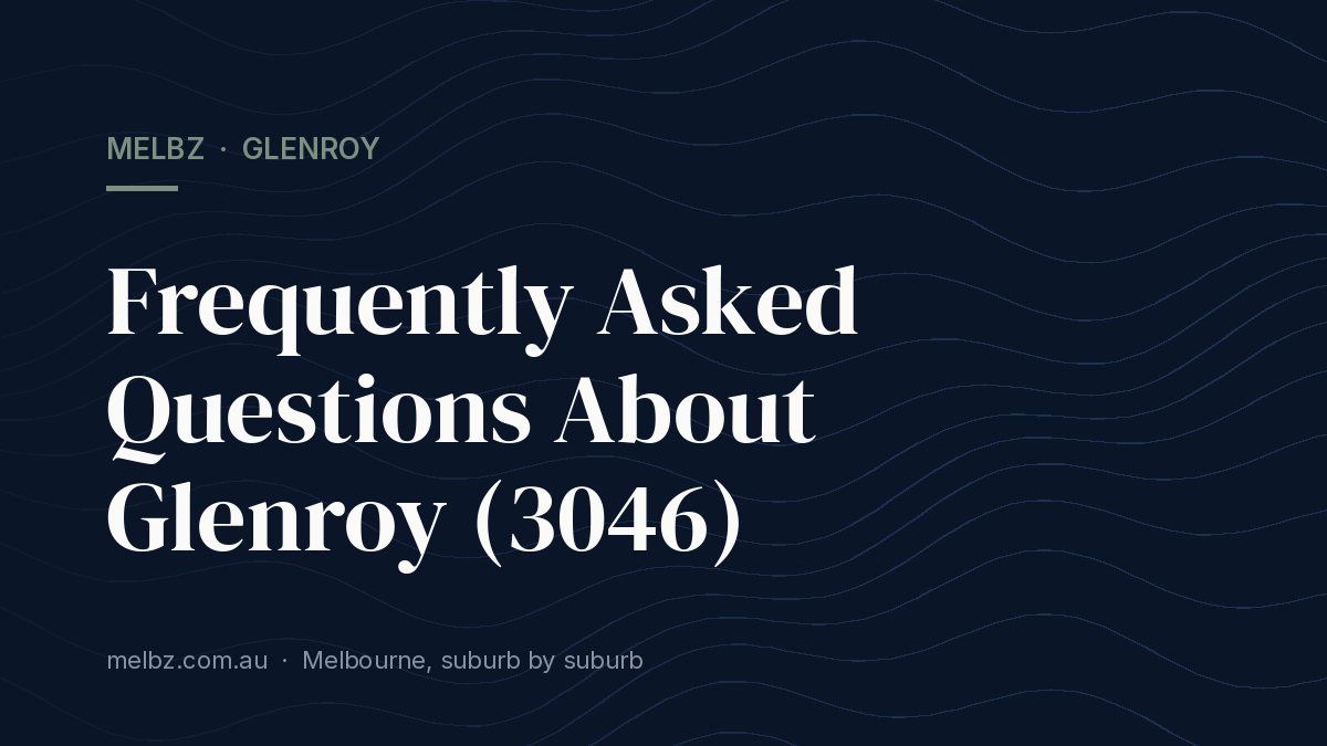 Title card: Frequently Asked Questions About Glenroy (3046)