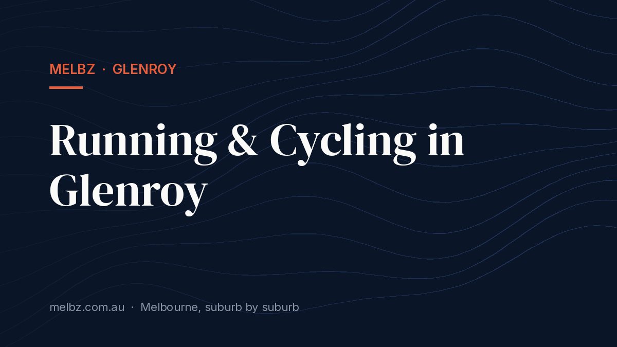 Title card: Running & Cycling in Glenroy