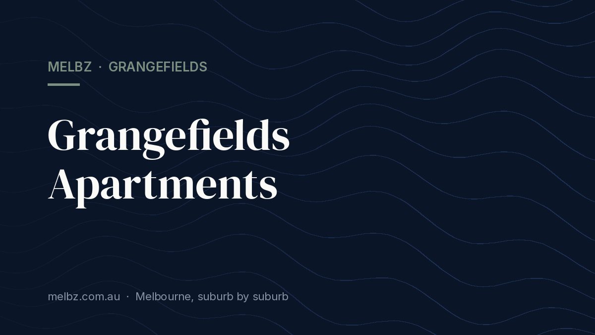 Title card: Grangefields Apartments