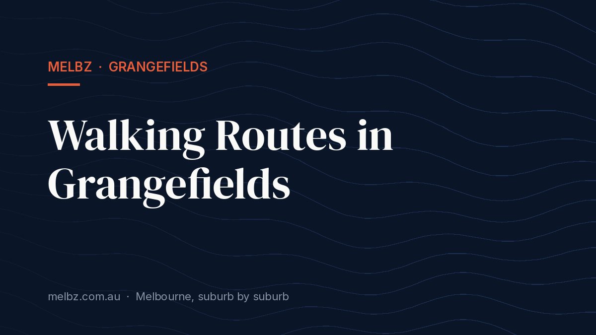 Title card: Walking Routes in Grangefields