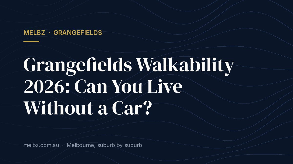 Title card: Grangefields Walkability 2026: Can You Live Without a Car?