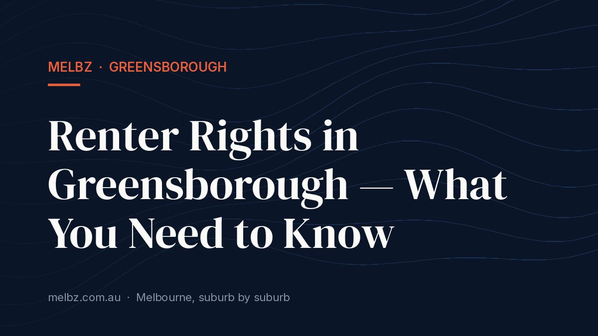 Title card: Renter Rights in Greensborough — What You Need to Know