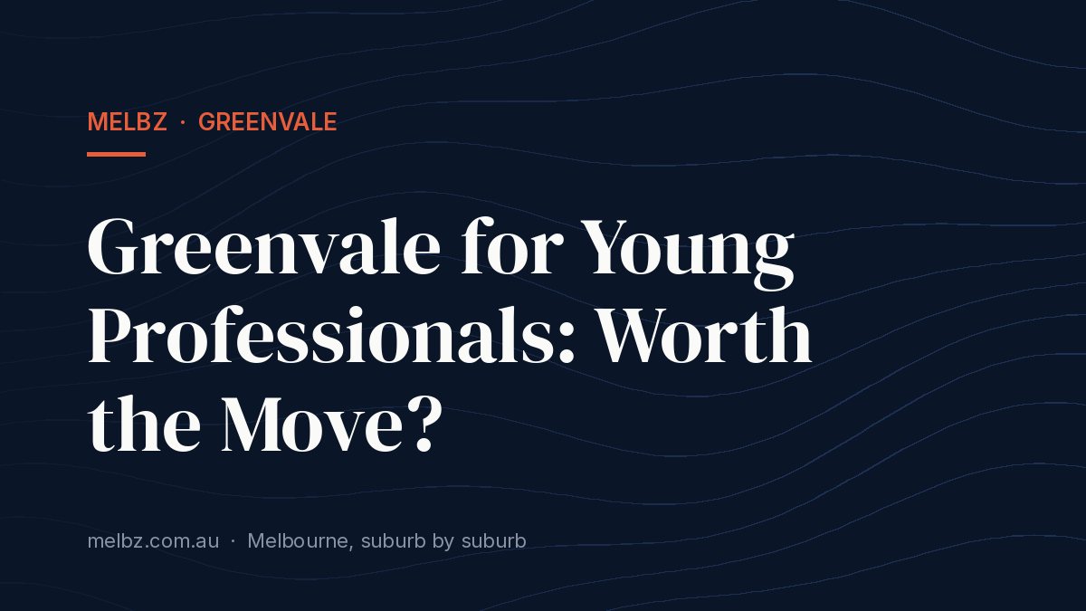 Title card: Greenvale for Young Professionals: Worth the Move?