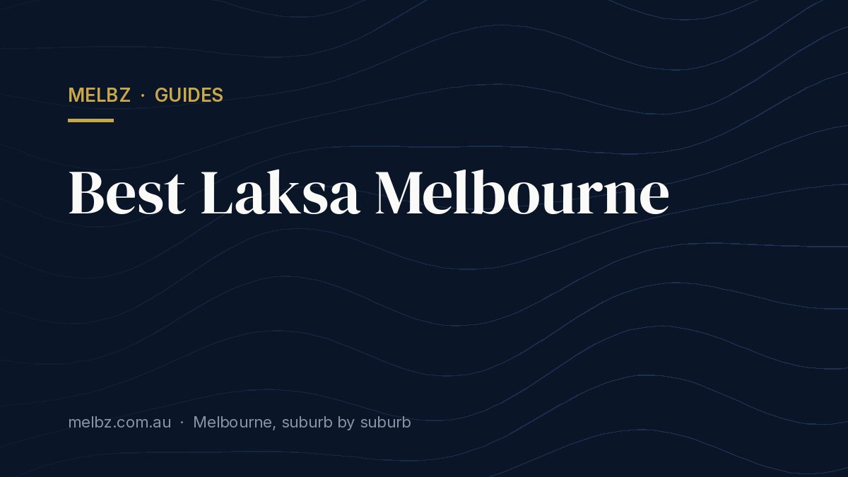 Title card: Best Laksa Melbourne