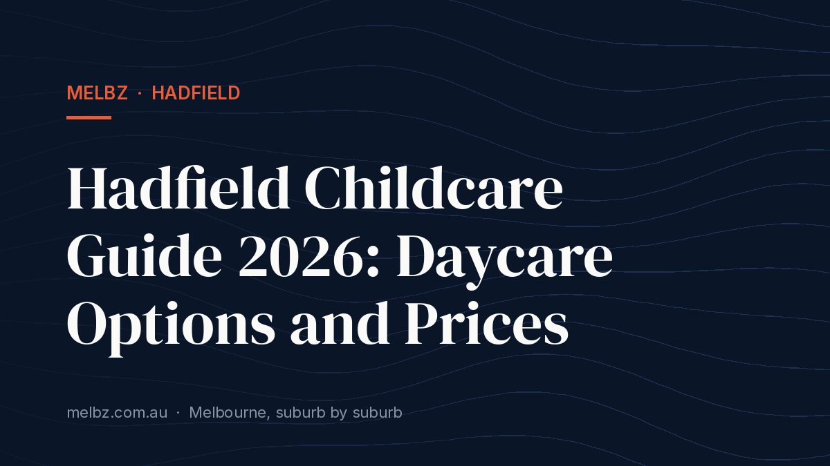 Title card: Hadfield Childcare Guide 2026: Daycare Options and Prices