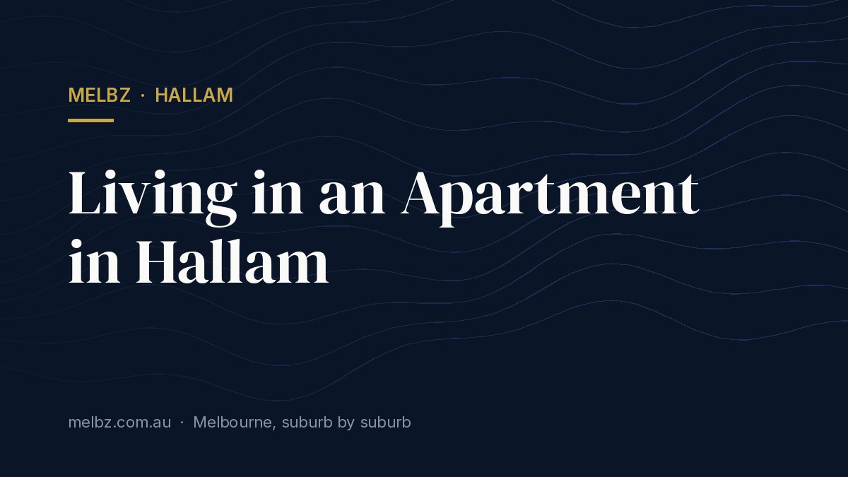 Title card: Living in an Apartment in Hallam