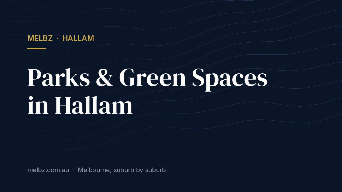 Title card: Parks & Green Spaces in Hallam