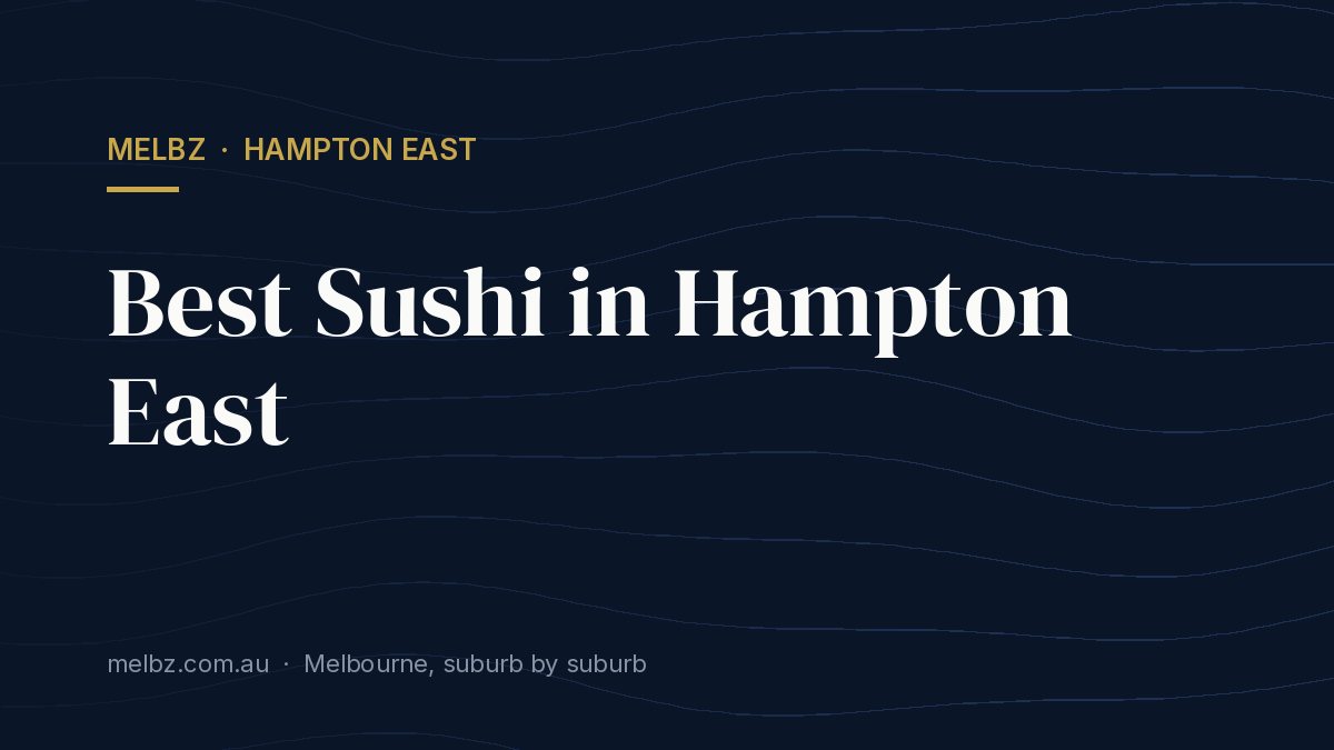 Title card: Best Sushi in Hampton East