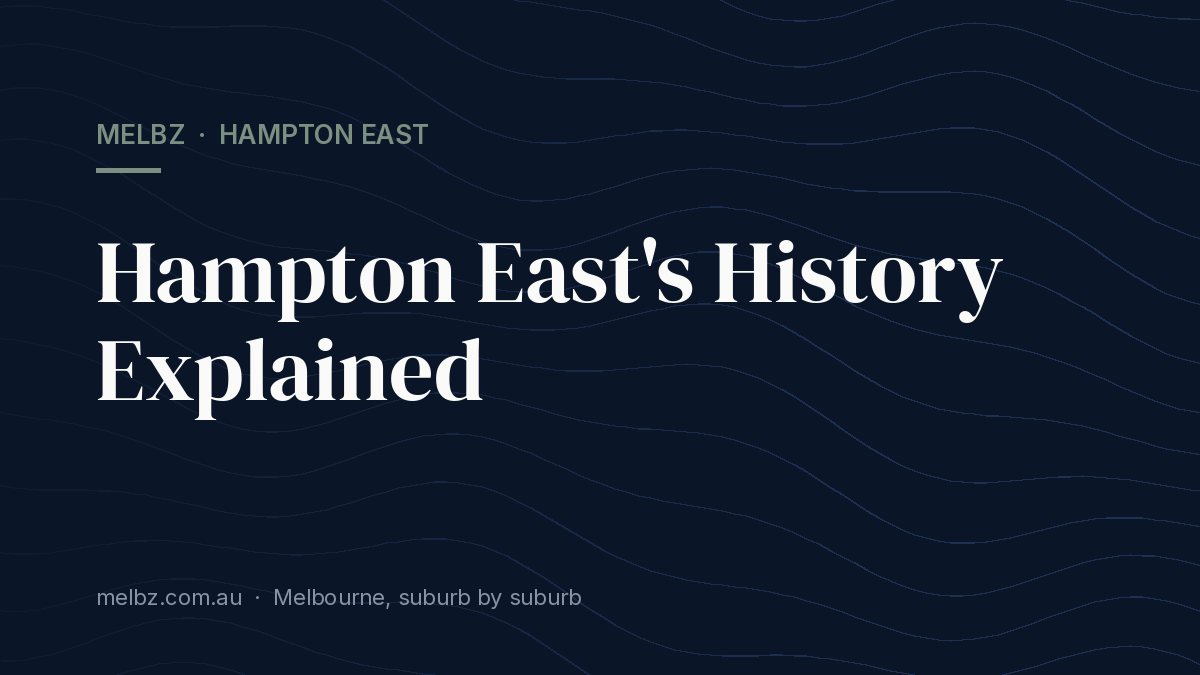 Title card: Hampton East's History Explained