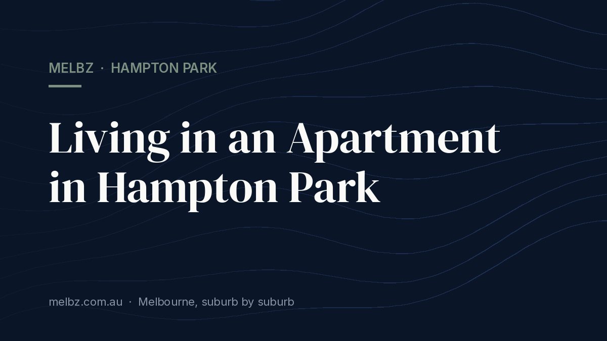 Title card: Living in an Apartment in Hampton Park
