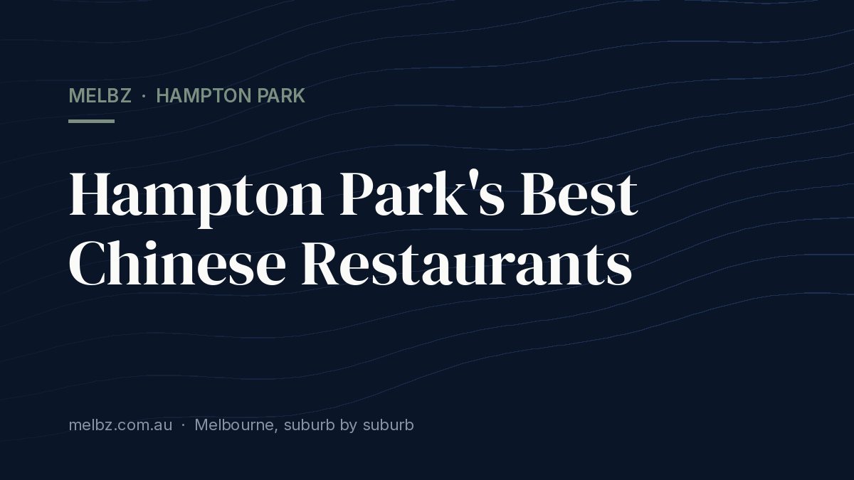 Title card: Hampton Park's Best Chinese Restaurants