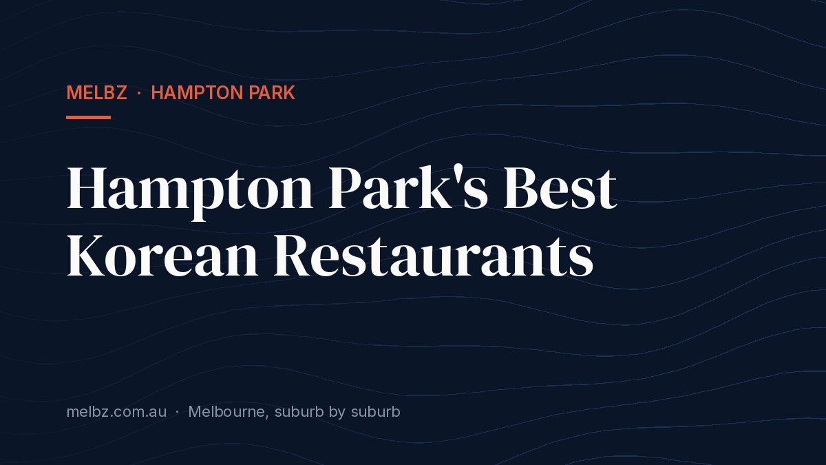 Title card: Hampton Park's Best Korean Restaurants