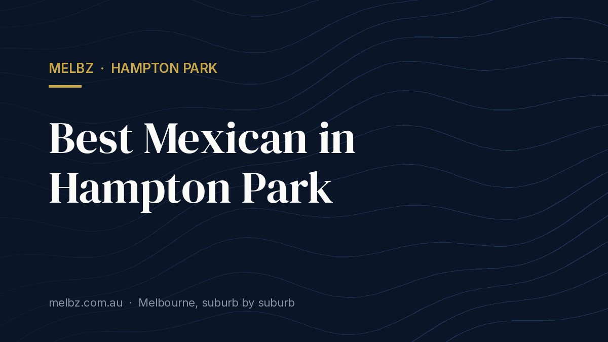 Title card: Best Mexican in Hampton Park