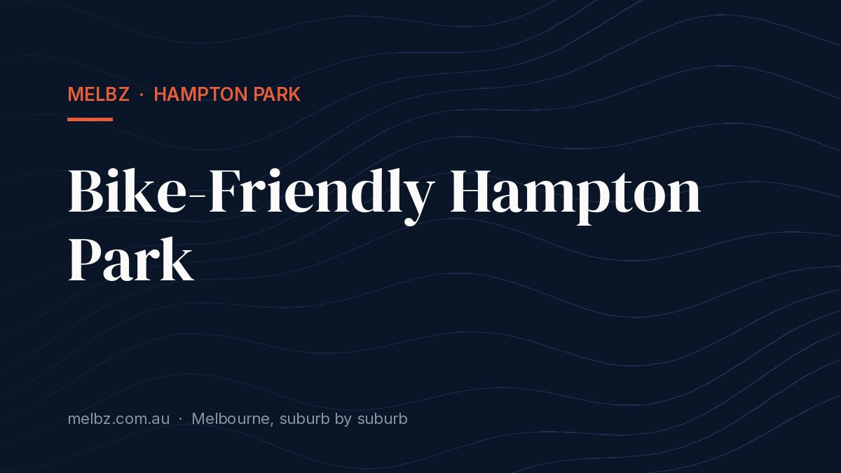 Title card: Bike-Friendly Hampton Park