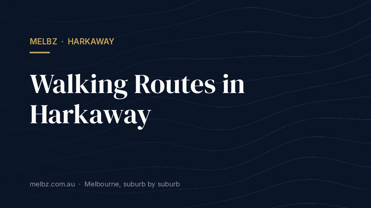 Title card: Walking Routes in Harkaway