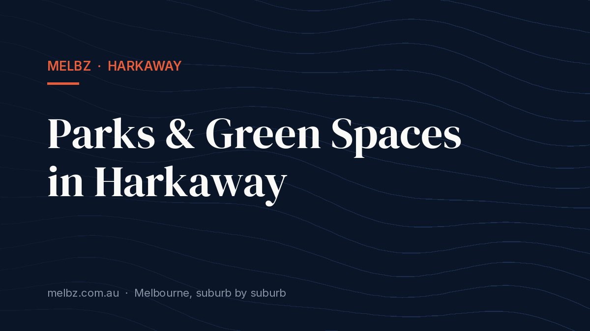 Title card: Parks & Green Spaces in Harkaway