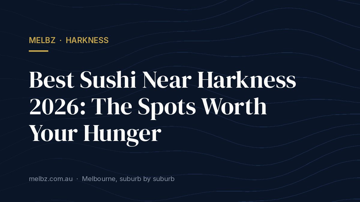 Title card: Best Sushi Near Harkness 2026: The Spots Worth Your Hunger