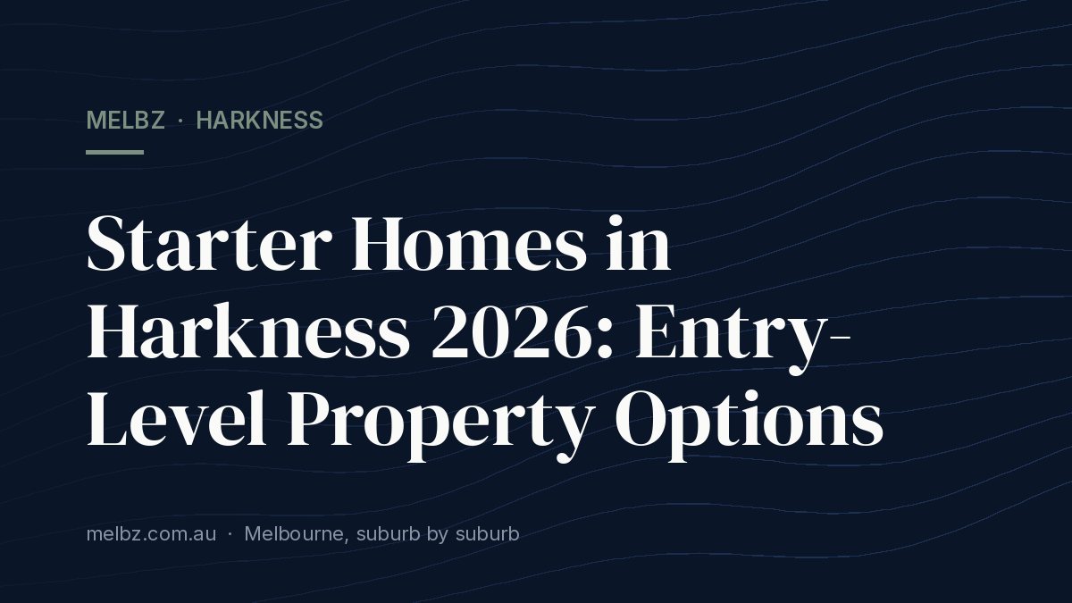 Title card: Starter Homes in Harkness 2026: Entry-Level Property Options