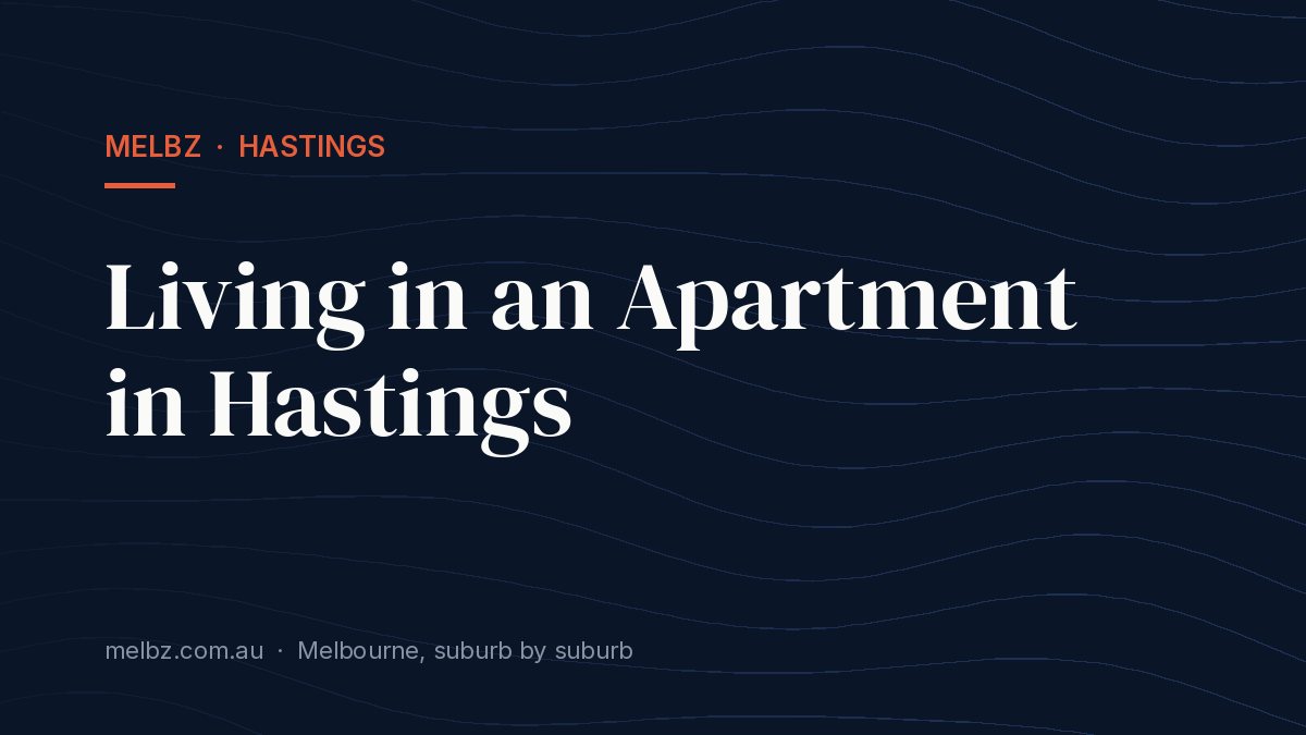 Title card: Living in an Apartment in Hastings