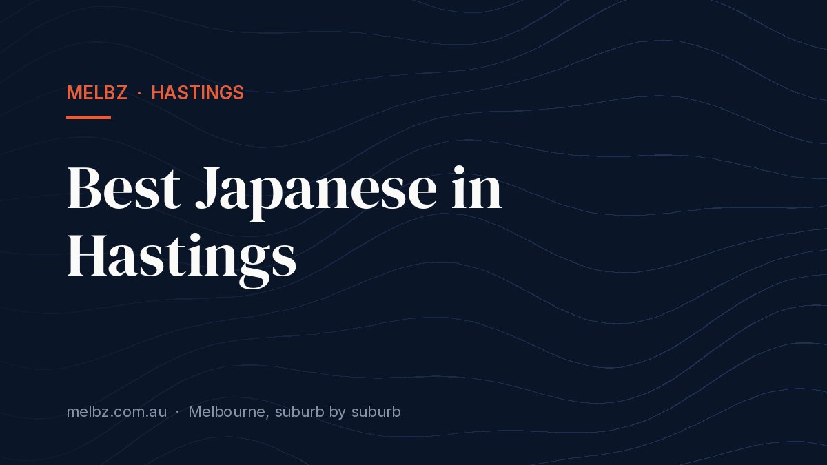 Title card: Best Japanese in Hastings