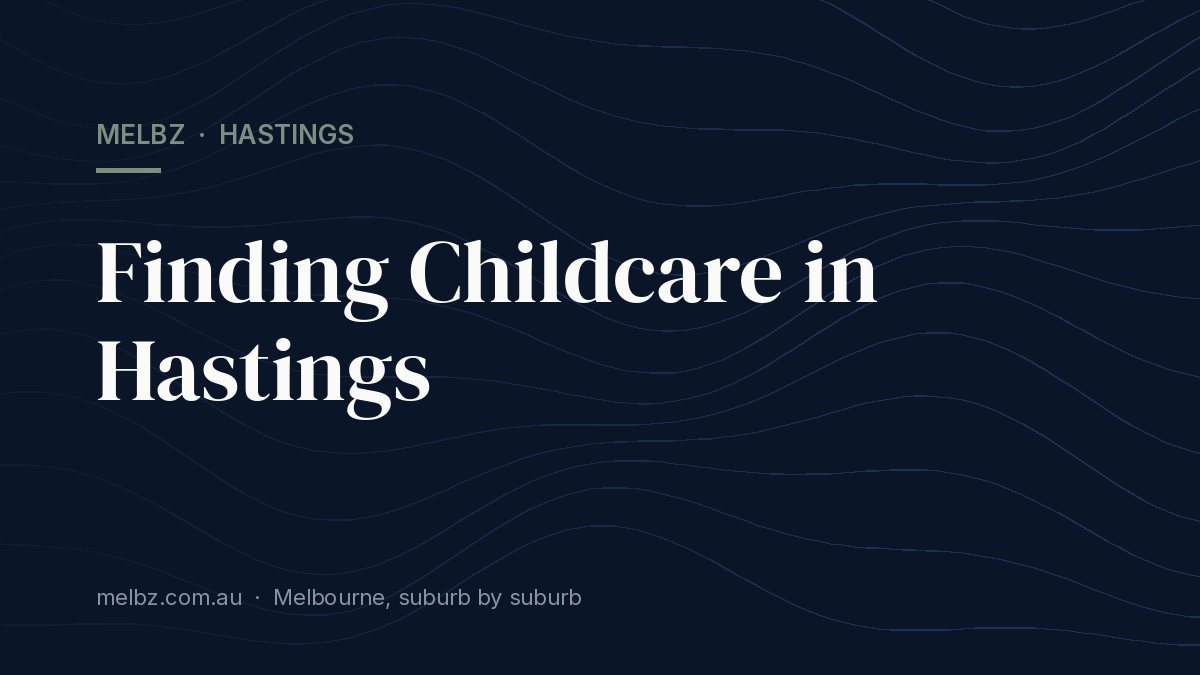 Title card: Finding Childcare in Hastings