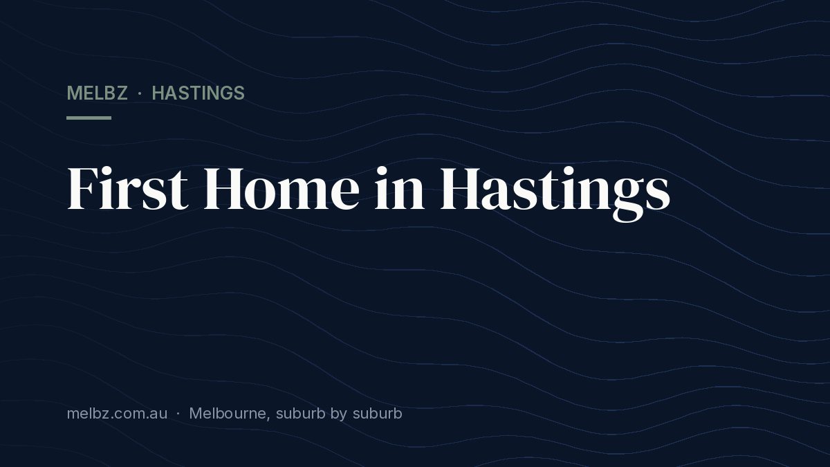 Title card: First Home in Hastings