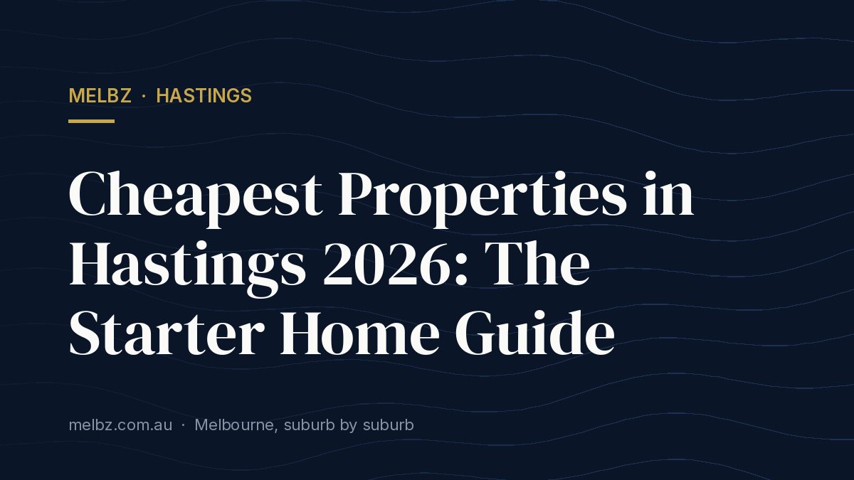 Title card: Cheapest Properties in Hastings 2026: The Starter Home Guide